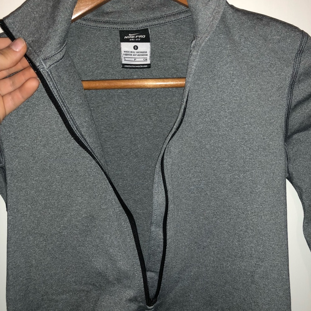 Nike Pro Gray Half ZIP
